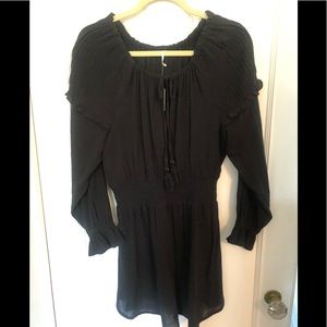Free People Black Long Sleeve Dress